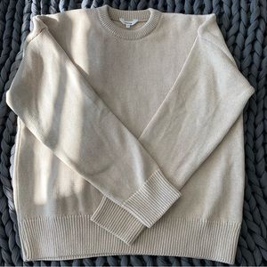 Kotn Men's Oversized Crew Neck Sweater in Alabaster